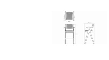 Bar Stool w Natural Rattan by KARPENTER - view 8