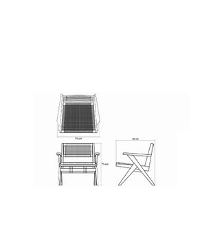 Easy Chair w Natural Paper Cord by KARPENTER - view 4