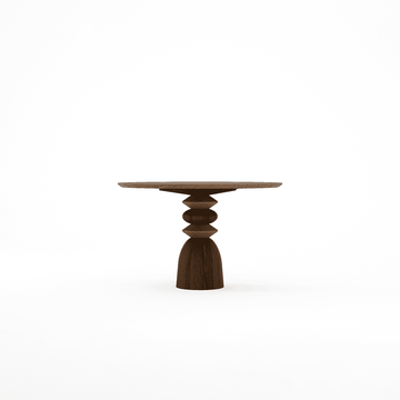 Staccato Round Dining Table 120 Amber Cocoa by KARPENTER - view 3