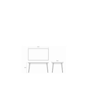 Vintage Rectangular Dining Table 160 by KARPENTER - view 3