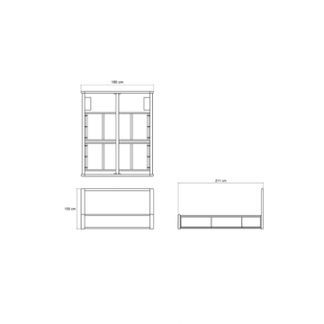 Circa17 Queen Size Bed Solid Headboard by KARPENTER - view 5