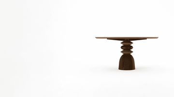 Staccato Round Dining Table 150 Amber Cocoa by KARPENTER - view 5