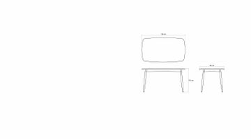 Twist Rectangular Dining Table 160 by KARPENTER - view 6
