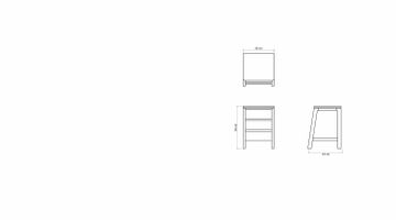 Side Table w 3 Drawers by KARPENTER - view 8