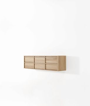 Aequilibris Hanging Cabinet with 6 Drawers by KARPENTER - view 2