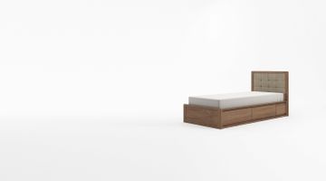 Circa17 Single Size Bed Fabric Headbroad by KARPENTER - view 7