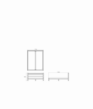 Taku Queen Size Bed by KARPENTER - view 5