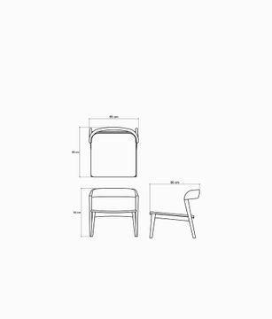 Grasshopper Easy Chair Without Arm by KARPENTER - view 5