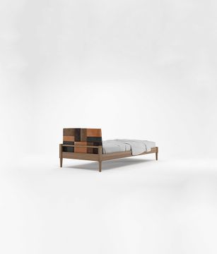 Katchwork Single Size Bed by KARPENTER - view 4