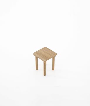 Tenon Square Stool by KARPENTER - view 3