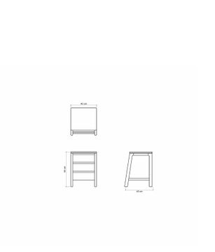 Side Table w 3 Drawers by KARPENTER - view 4
