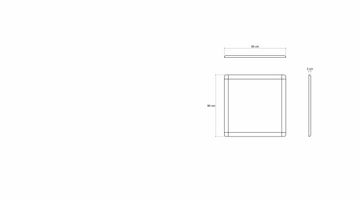 Vintage Square Hanging Mirror by KARPENTER - view 6