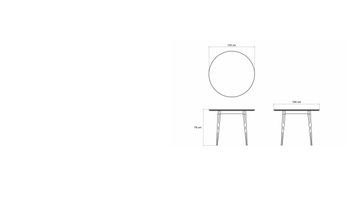 Vintage Round Dining Table 100 by KARPENTER - view 6