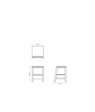 Side Table w Drawer by KARPENTER - view 4