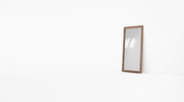 Vintage Rectangular Standing Mirror by KARPENTER - view 5