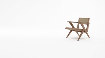 Easy Chair w Natural Rattan by KARPENTER - view 6