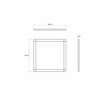 Vintage Square Hanging Mirror by KARPENTER - view 3