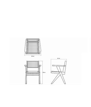 Armchair w Natural Rattan by KARPENTER - view 4