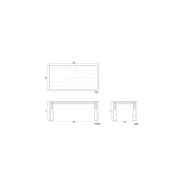 Staccato Rectangular Dining Table 200 Kuro Wenge by KARPENTER - view 4