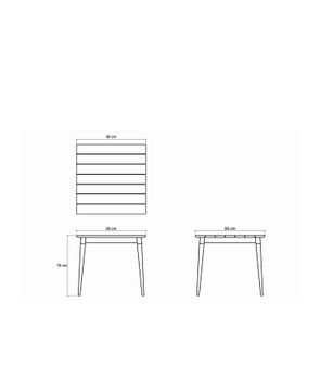 Vintage Outdoor Square Dining Table 90 by KARPENTER - view 5