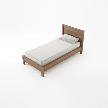 Circa17 Single Size Bed Solid Headboard No Storage by KARPENTER - view 4