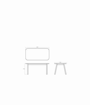 Curbus Rectangular Dining Table 160 by KARPENTER - view 5