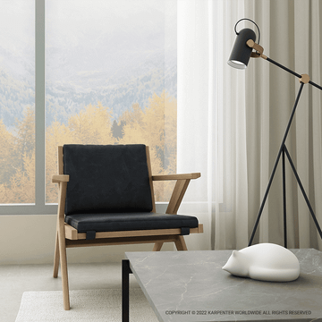 Easy Chair w Leather by KARPENTER - view 8