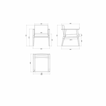 Easy Chair w Leather by KARPENTER - view 3