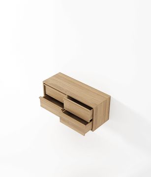 Aequilibris Hanging Cabinet with 4 Drawers by KARPENTER - view 3