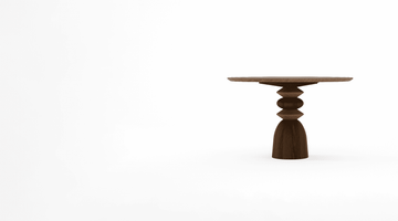 Staccato Round Dining Table 120 Amber Cocoa by KARPENTER - view 6