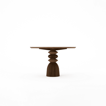 Staccato Round Dining Table 120 Amber Cocoa by KARPENTER - view 2