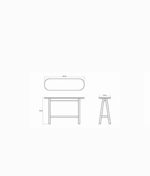 Curbus Ovale Console Table 120 by KARPENTER - view 5