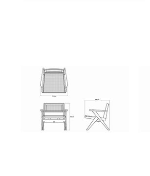 Easy Chair w Natural Rattan by KARPENTER - view 4