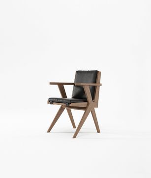 Armchair w Leather by KARPENTER - view 2