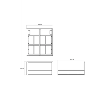 Circa17 King Size Bed Solid Headboard by KARPENTER - view 5