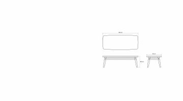 Twist Rectangular Coffee Table 120 by KARPENTER - view 6