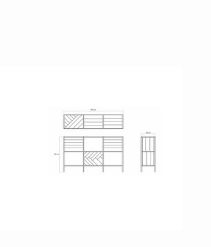 Planke Horizontal Rack 6 Compartments by KARPENTER - view 5