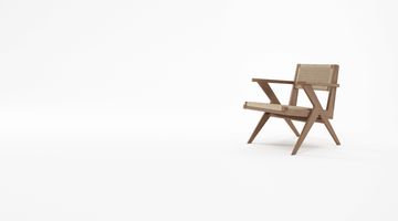 Easy Chair w Natural Paper Cord by KARPENTER - view 6