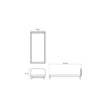 Twist Single Size Bed by KARPENTER - view 5