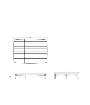 Grasshopper Outdoor Doubel Sunbed by KARPENTER - view 5