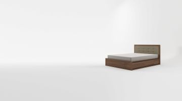 Circa17 Queen Size Bed Fabric Headboard by KARPENTER - view 7