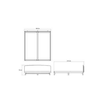Twist King Size Bed by KARPENTER - view 5