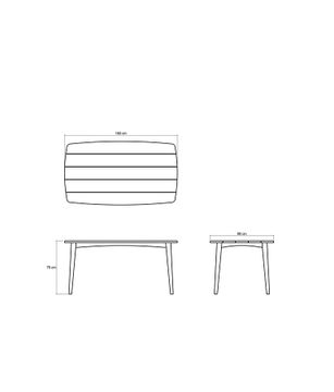 Grasshopper Outdoor Rectangular Dining Table 160 by KARPENTER - view 5