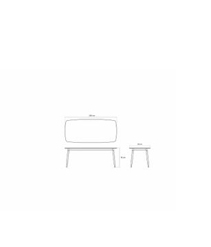 Twist Rectangular Dining Table 200x100 by KARPENTER - view 3
