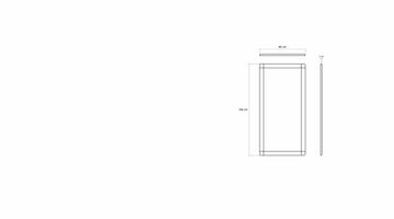 Vintage Rectangular Standing Mirror by KARPENTER - view 6
