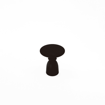 Staccato Round Side Table Kuro Wenge by KARPENTER - view 3