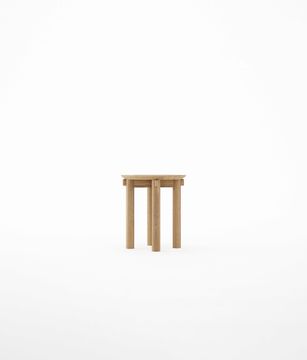Tenon Round Stool by KARPENTER - view 2