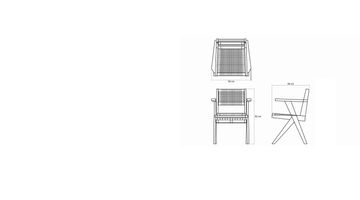 Armchair w Natural Paper Cord by KARPENTER - view 8