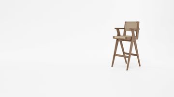 Bar Stool w Natural Paper Cord by KARPENTER - view 7