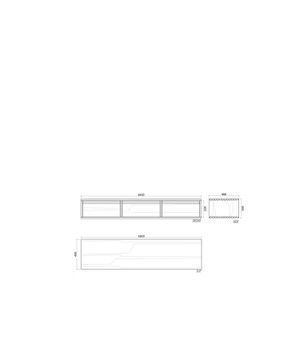 Aequilibris Hanging Cabinet with 3 Drawers by KARPENTER - view 5